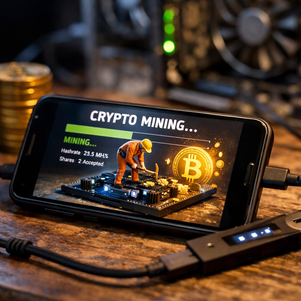Cryptocurrency Miner on Smartphone-1